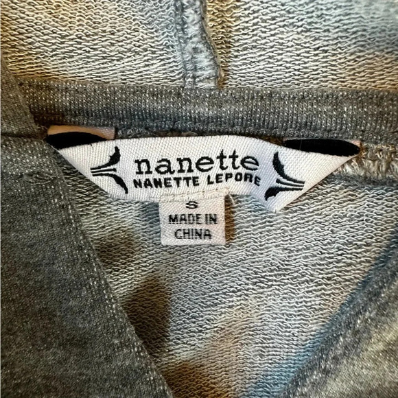 Nanette Lepore Gray Sweatshirt Dress Sz S - Picture 4 of 4
